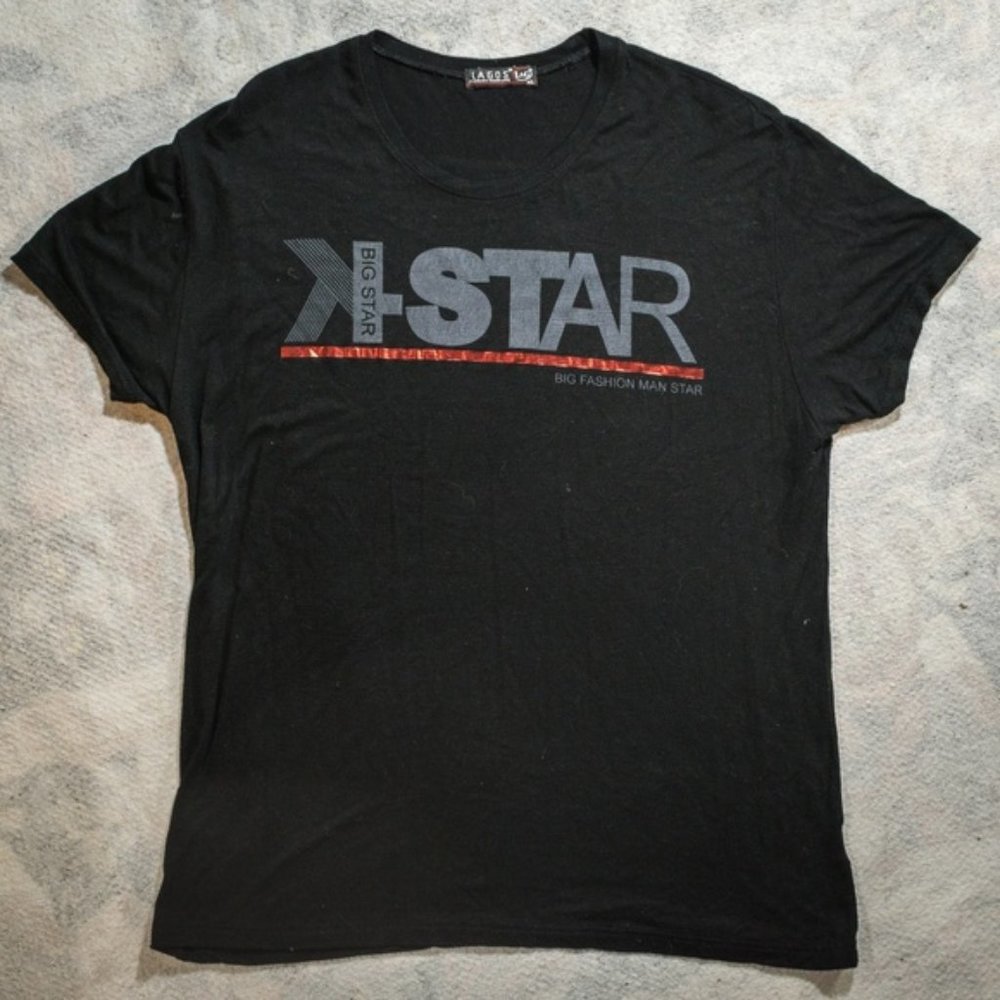 Lagos K-STAR Big Star, Black/Gray/Red Tee